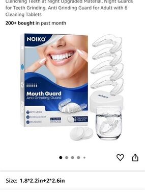 NOIKO Clear Mouth Guard Anti Grinding Night Guard - Clear